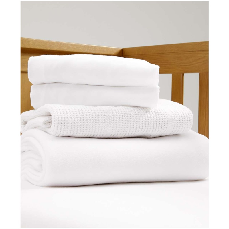 Posteljina Mamas & Papas Cotbed Starter Sset white - Image 1