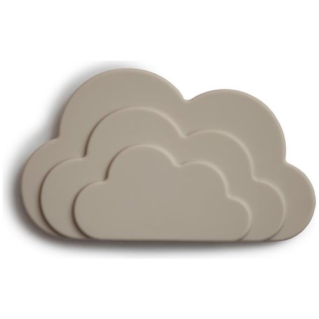 Glodalica Mushie Teether cloud grey