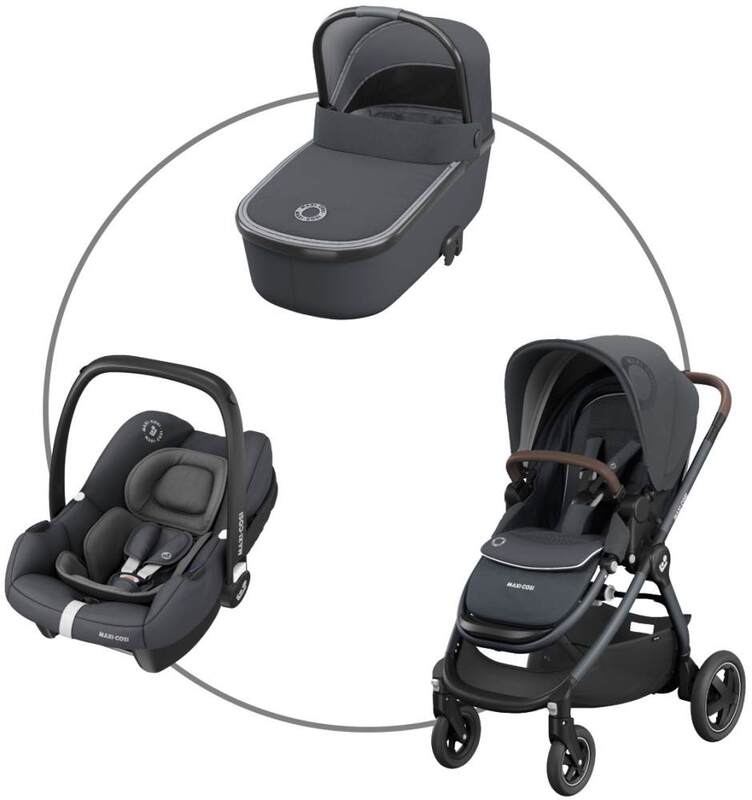 Dje ja kolica Maxi Cosi Addora 2 Trio Essential Graphite Bimaco