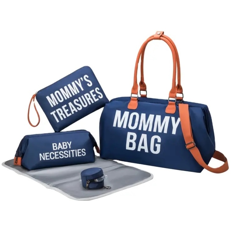 Torba Mommy Bag dark blue trodjelni set - Image 1