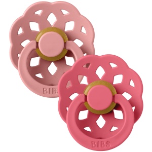 Dude Bibs - Boheme Dusty Pink & Coral Size 0+mj