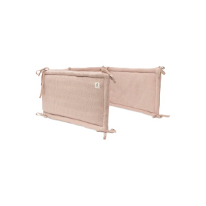 Ogradica za krevetac Jollein - Grain Knit Wild Rose 180X30