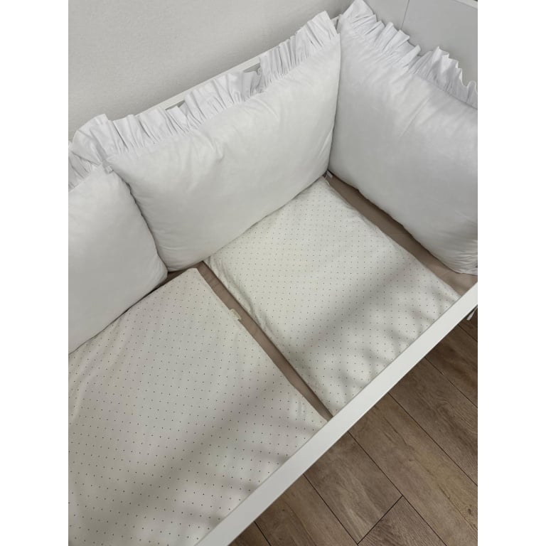 Ogradica Kim Bébé set s volanima + posteljina - Slika 2