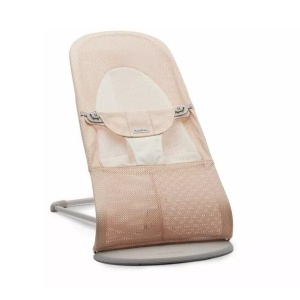 Ležaljka Babybjörn Balance Soft, Mesh, Pearly Pink/White 005142