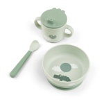 Prvi set za jelo Done By Dee Foodie Happy Clouds Green