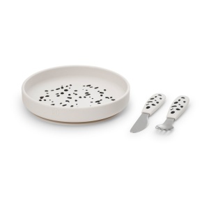 Silikonski set za jelo Elodie Dalmatian Dots
