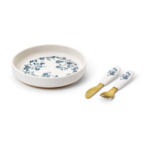 Silikonski set za jelo Elodie Garden Leo Toile 18582-13914