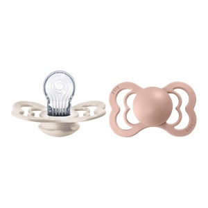 Dude Bibs Supreme Silicone Blush & Ivory Veličina 2