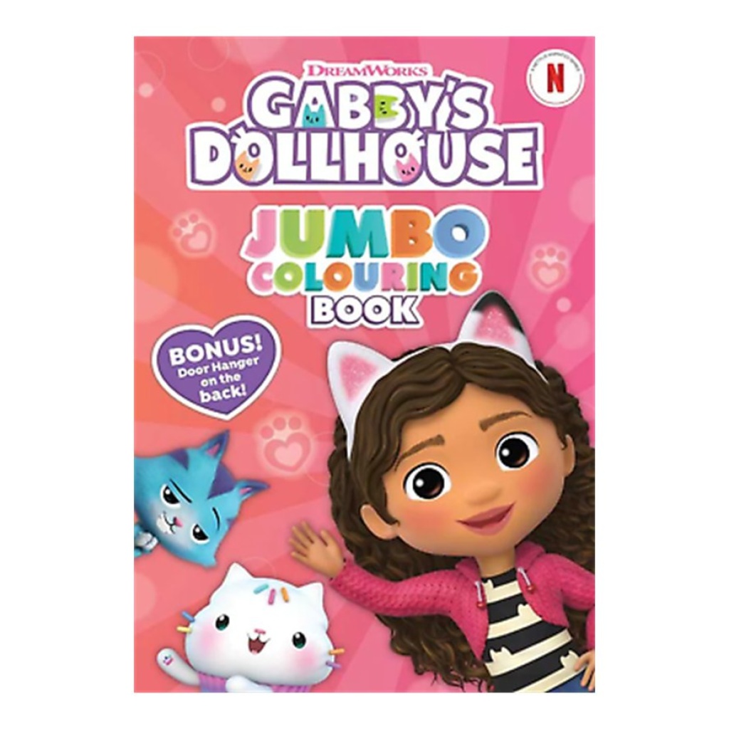 Gabbys Dollhouse Jumbo Colouring Book Bimaco