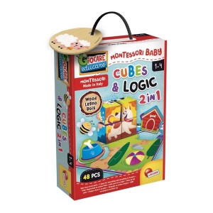 Drvene kocke i logika Lisciani Montessori