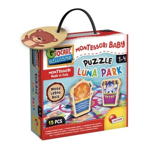 Drvene puzzle Lisciani Montessori Luna Park