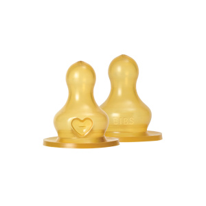 Bibs Bottle Nipple 2Pack Latex Fast Flow