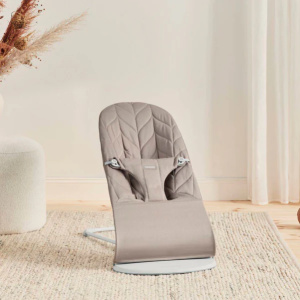 Ležaljka Babybjörn Bliss, Woven, Petal Quilt, Sand Gray