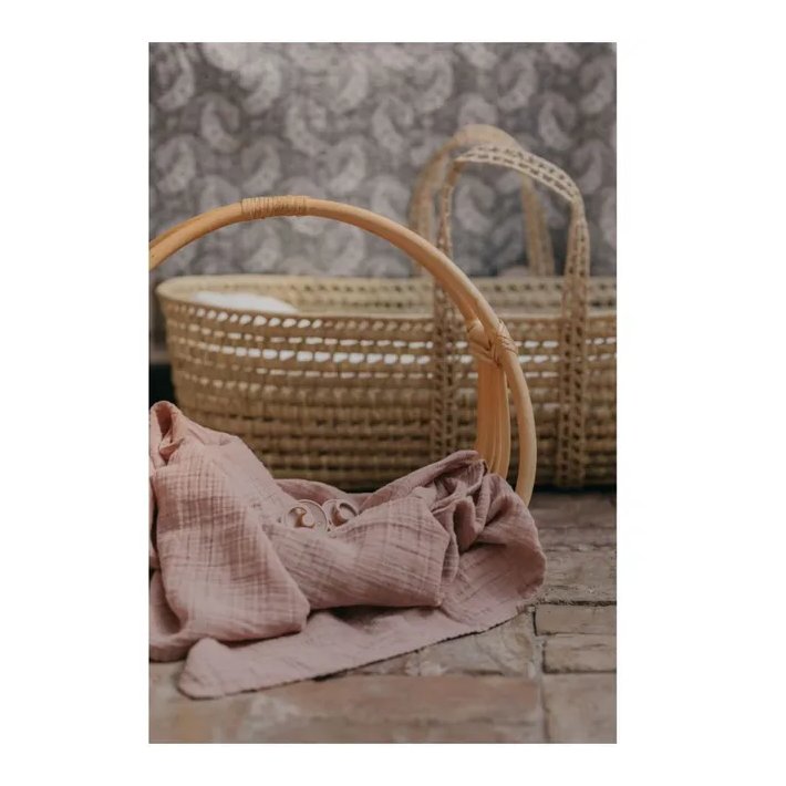 9402244 Bibs Cuddle Swaddle Muslin 120X120 Blush