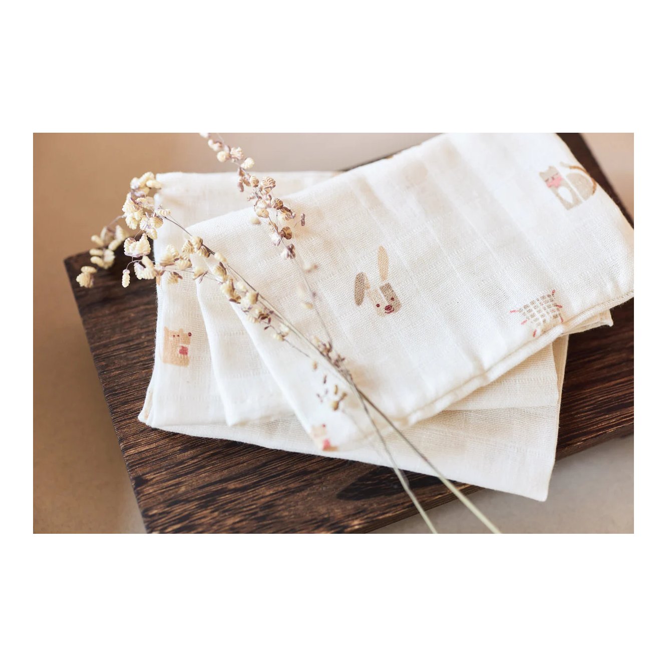 Jollein Pamučne Pelene Od Muslina Animal Friends 70X70 3Pack