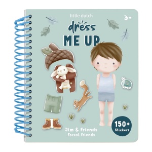 Knjižica Dress Me Up Forest Friends Little Dutch