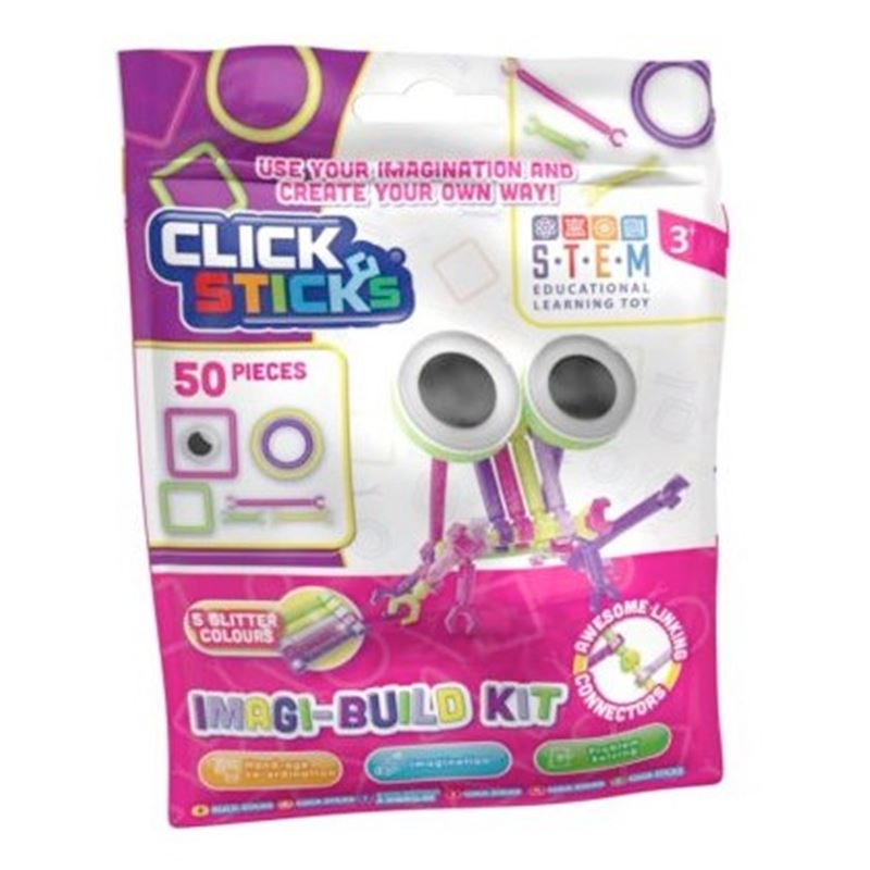 Clicksticks 50Pcs Pink Model Set