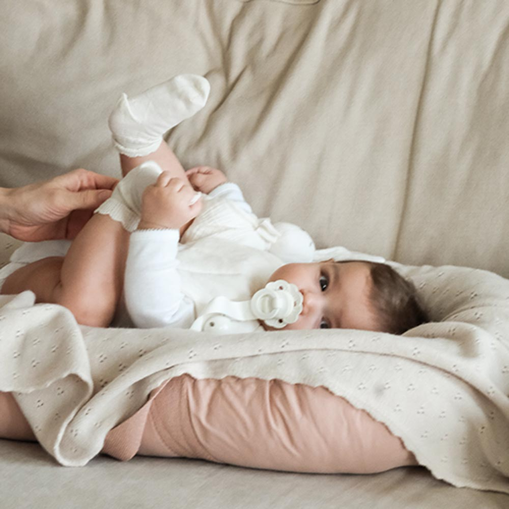 Elodie Binky Bloom Nb Vanilla White Duda 30107102102Na