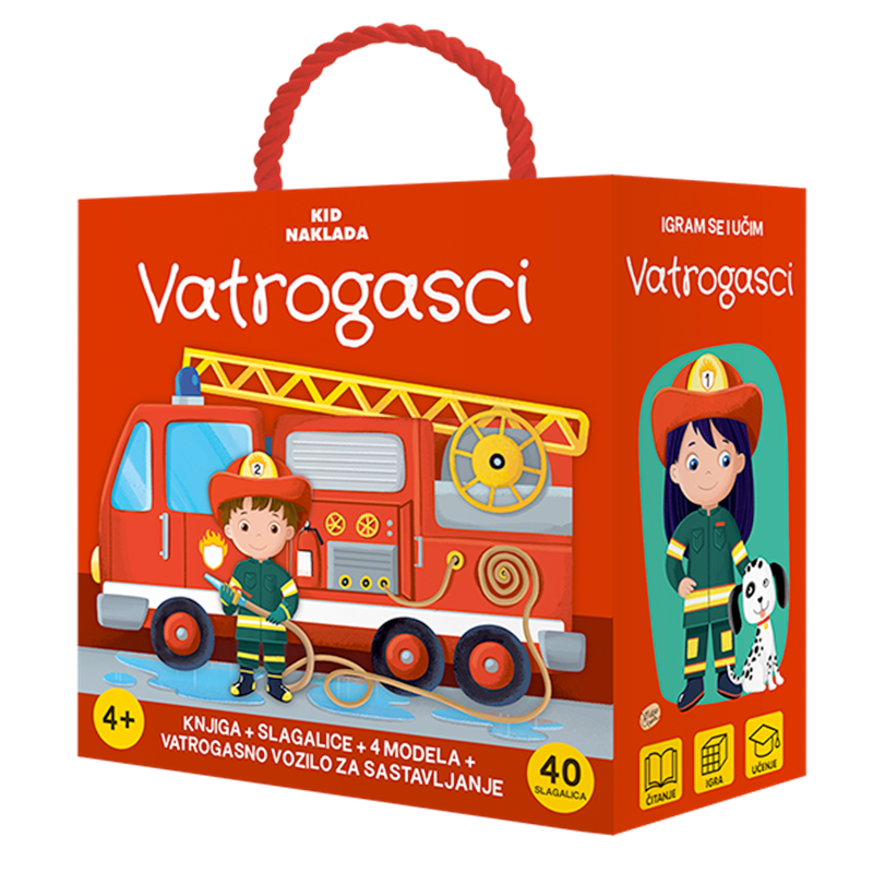 KID NAKLADA Kid:Knjiga + Slagalice:Vatrogasci