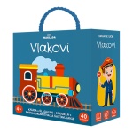 Knjiga + slagalice: vlakovi Kid naklada