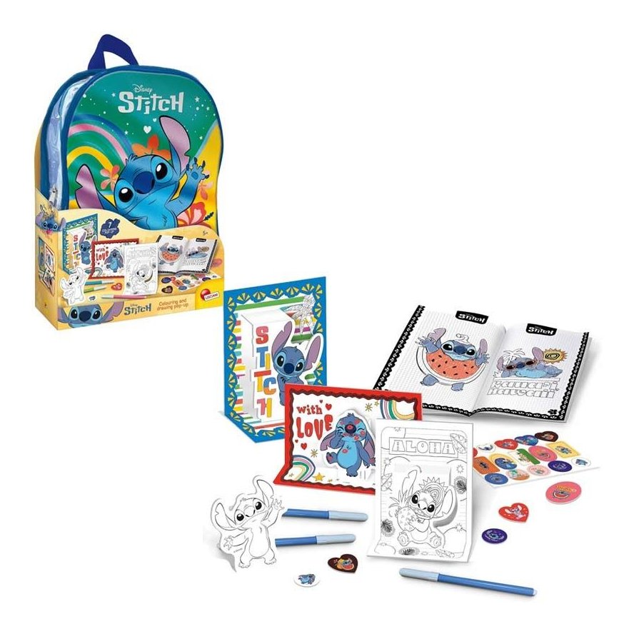 Lis: Stitch Škola Bojanja I Crtanja Pop Up U Ruksaku