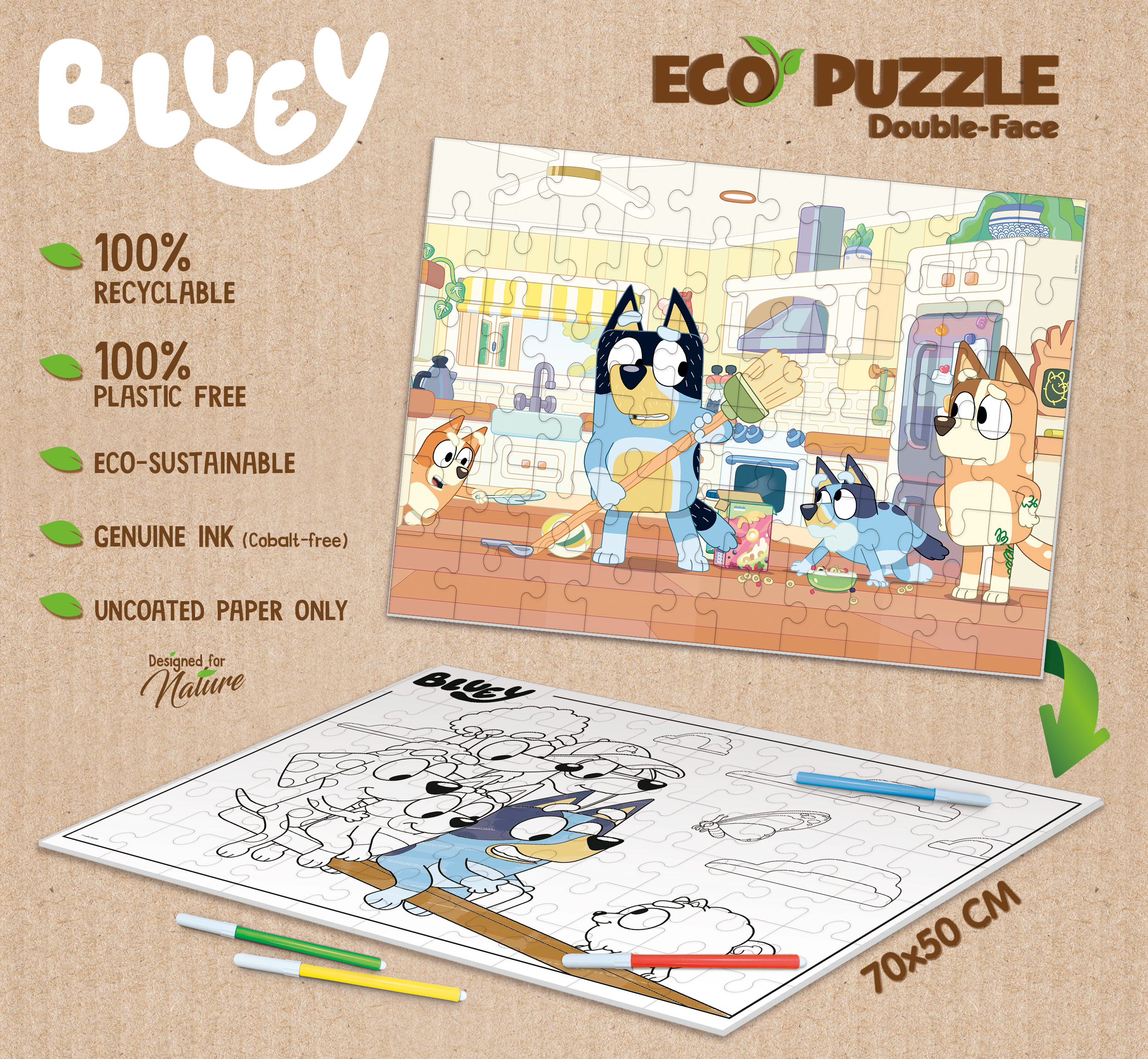 Lis:Bluey Eco Puzzle Mini Df 48