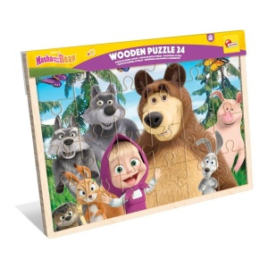 Masha drvene puzzle 24 Lisciani