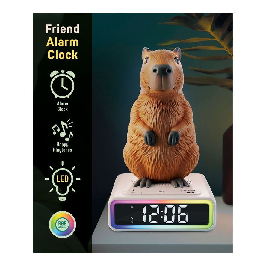 Lis:Rainy Days Capybara - Digitalna Budilica