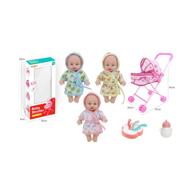 Set Za Curice Kolica Sa Lutkom