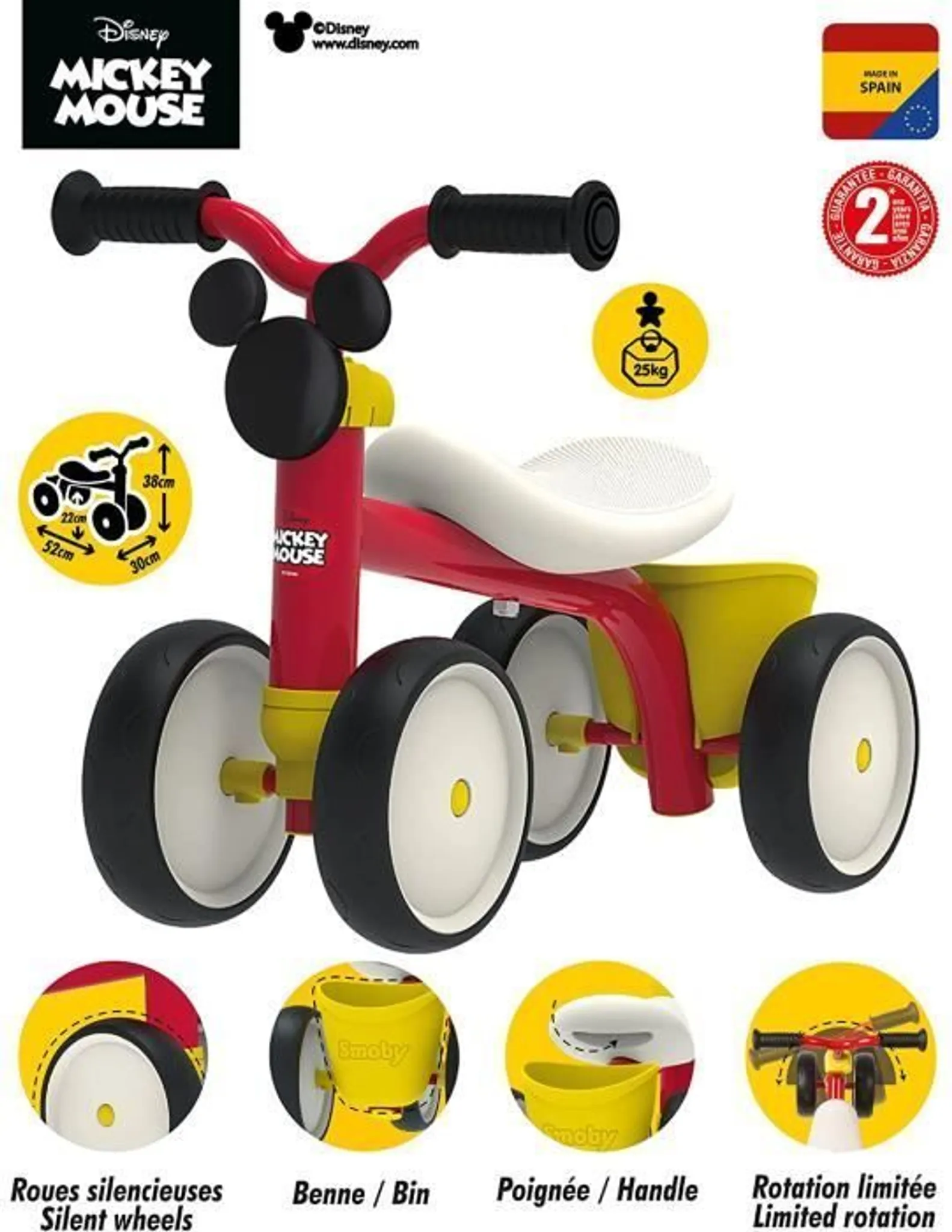 Smoby Ride On Rookie Mickey Guralica