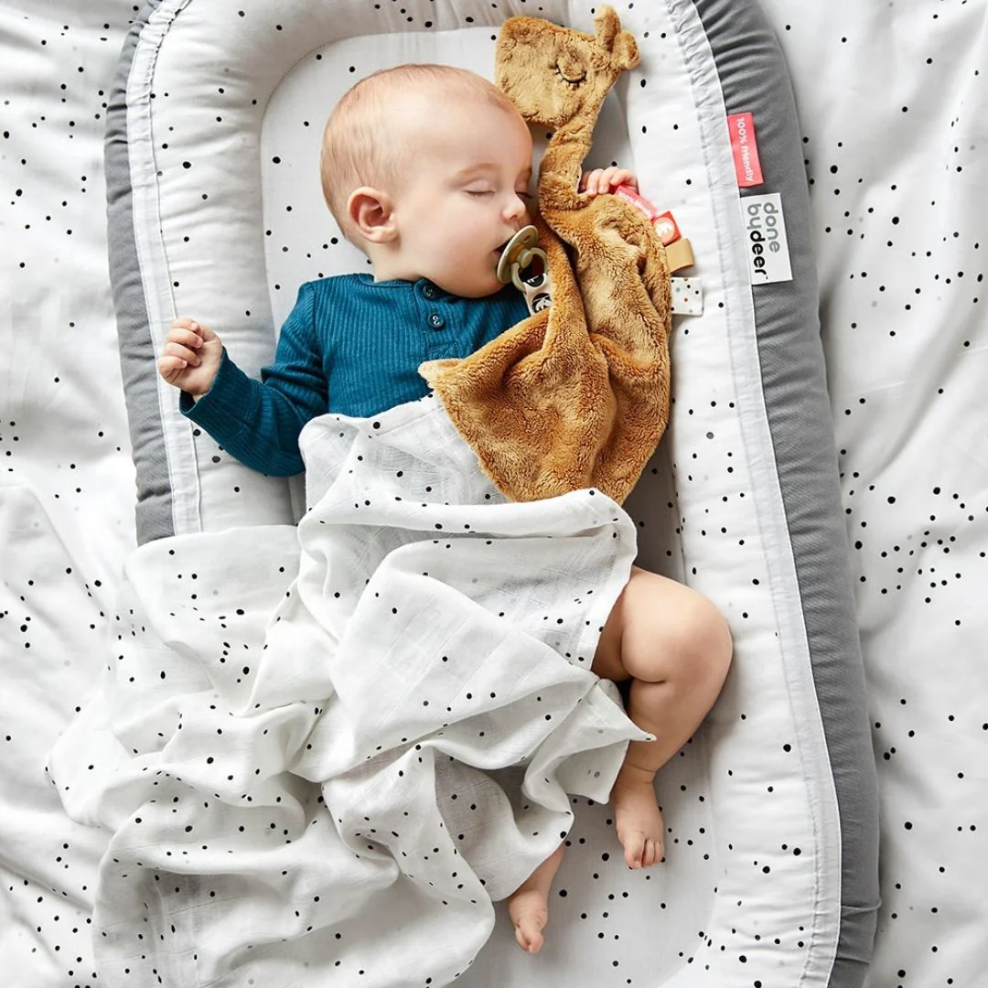 Done By Deer Tetra Pelene Dreamy Dots Black/White