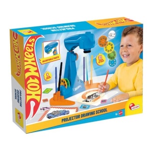 Bojanka LISCIANI Hot Wheels s projektorom škola crtanja