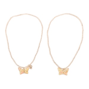 Ogrlica Great Pretenders BFF Pink Butterfly Share & Tear 86113