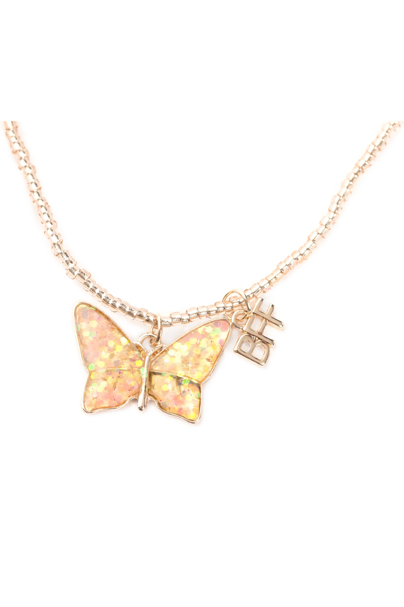 Bff Pink Butterfly Share & Tear Ogrlica 86113