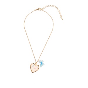 Butterfly Heart Locket Ogrlica 86151