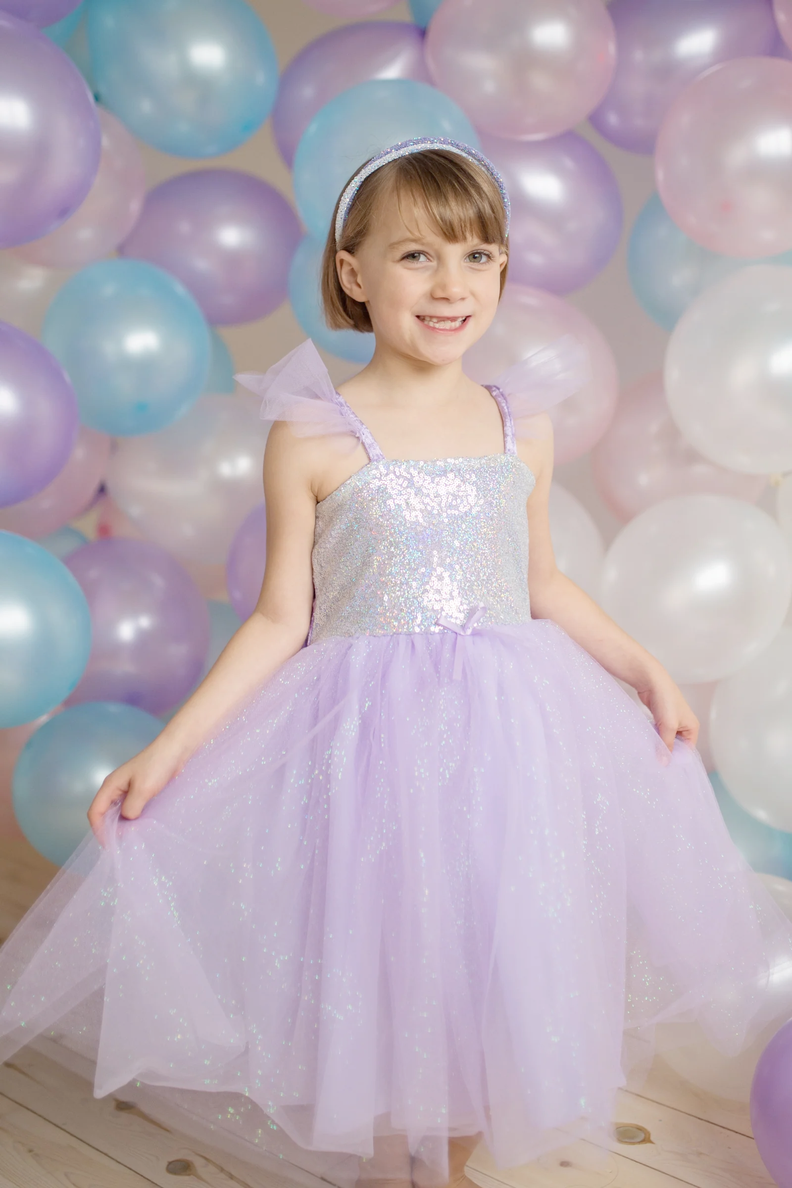 Glitter Princess Kostim Lilac 32333
