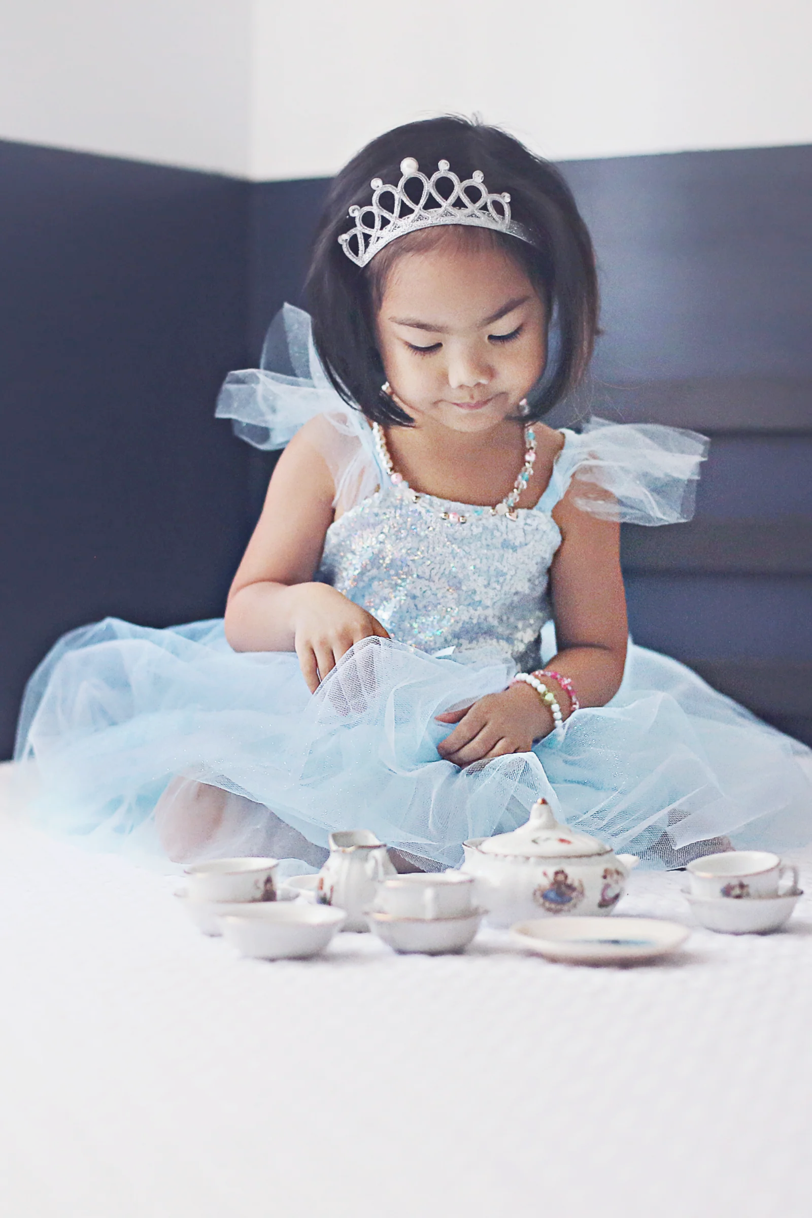 Glitter Princess Kostim Plavo 32387