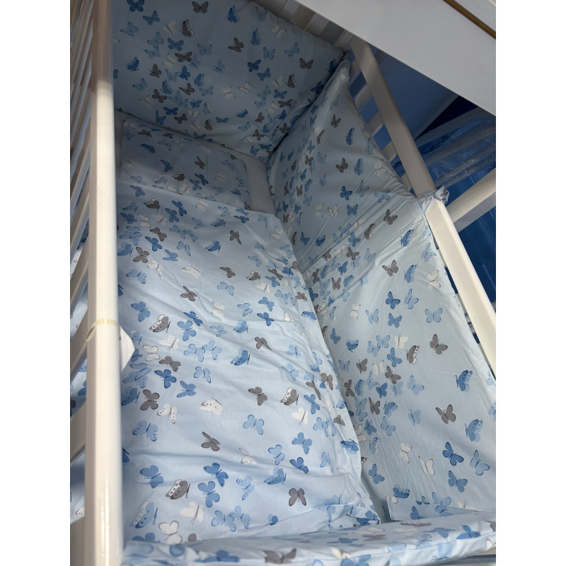 Outlet: Posteljina i zaštitna ograda za krevetić Leptir - Image 1