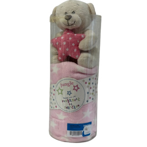 Outlet: Prekrivač sa igračkom rozi i plavi