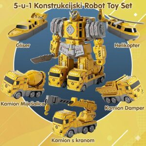 Igračka Transformer 5u1 Konstrukcijski Robot Set  25071689
