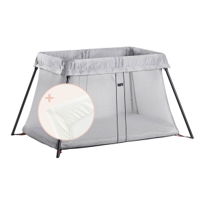 Prijesnosni Krevetić + Navlaka Bababybjörn Silver 640002 - Image 1