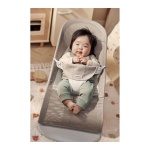 Ležaljka Babybjörn Balance Soft Mesh Gray Beige/White 005144 - Image 3