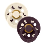 Duda Bibs Holiday Bow Ivory/Plum Veličina 2 12027102 - Image 2