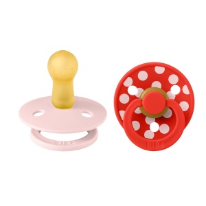 Duda Bibs Studio Colour Polka Candy Apple/Blossom Veličina 2 12034103