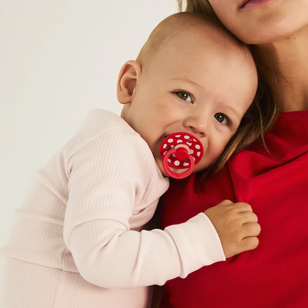 Bibs Studio Colour Polka Candy Apple/Blossom Veličina 1 11034103