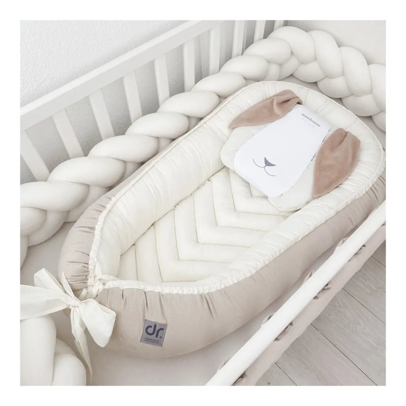 Gnijezdo Dada & Rocco  za bebe Velvet Krem & Bež 1010-2007 - Image 1