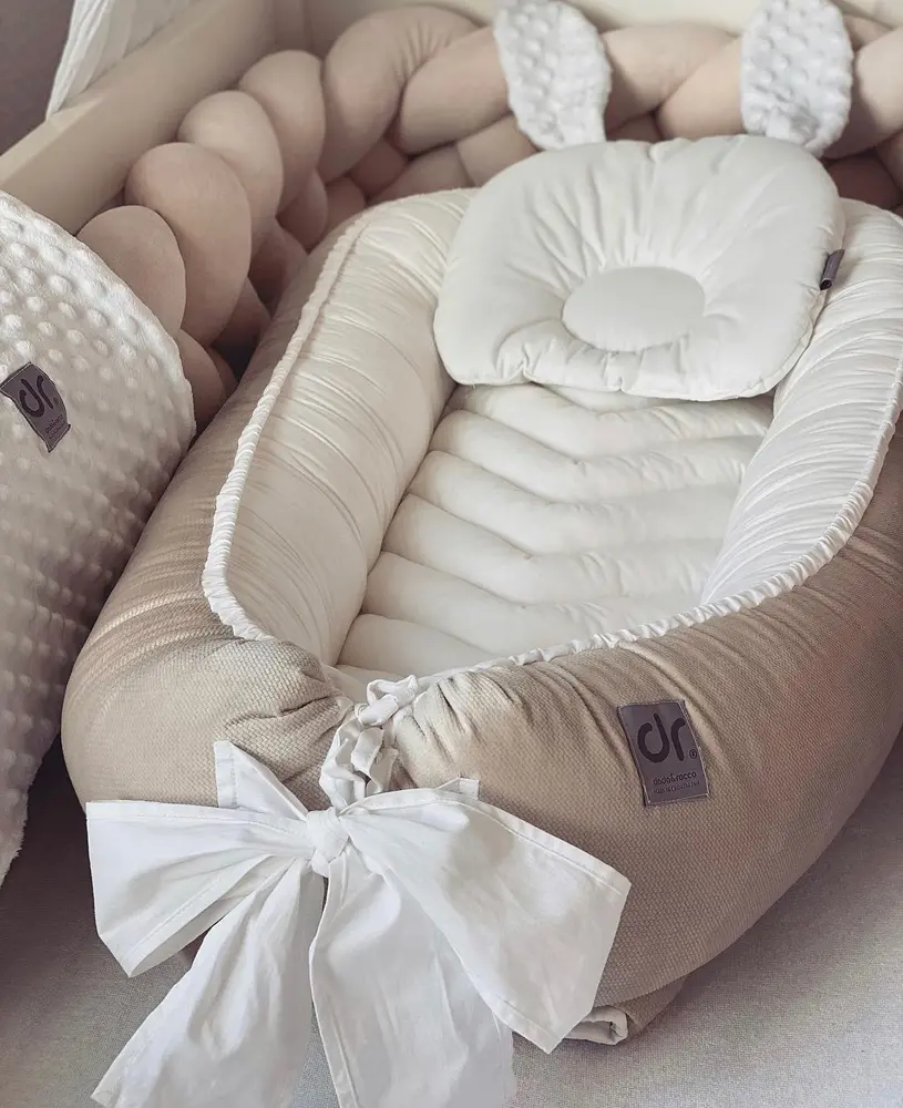 Dada & Rocco Gnijezdo Za Bebe Velvet Krem & Bež 1010-2007