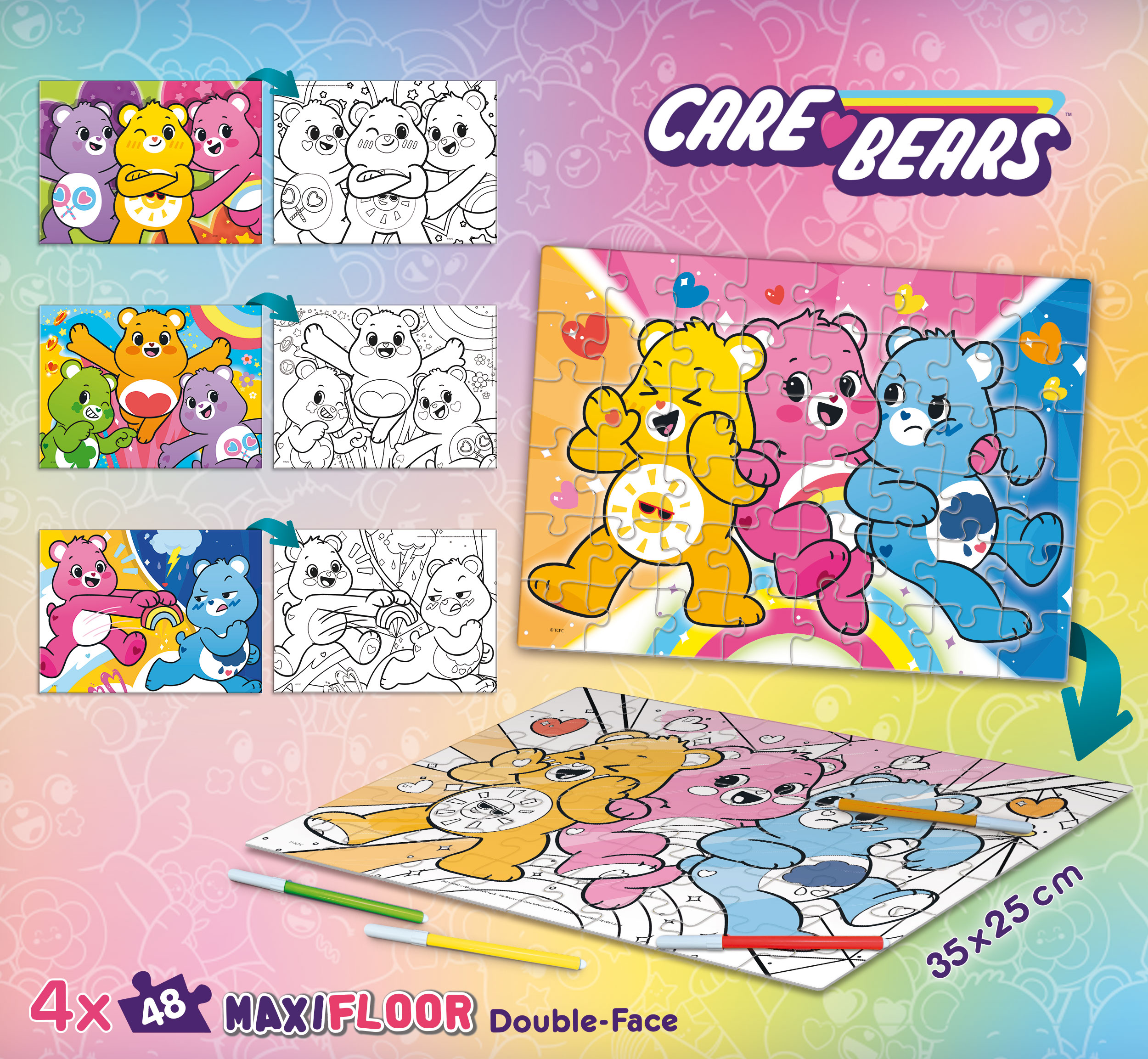 Lis:Care Bears Puzzle Maxifloor 4X48