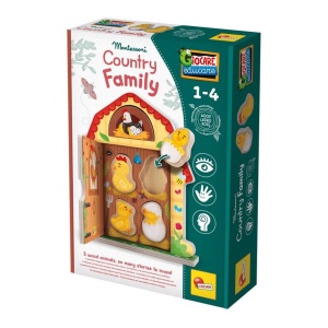 Drveni set Lisciani Montessori Legno-Country Family - Image 1