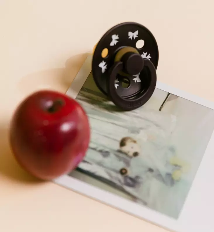 Bibs Holiday Bow Ivory/Plum Veličina 2 12027102